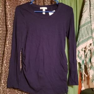 Long sleeve maternity shirt